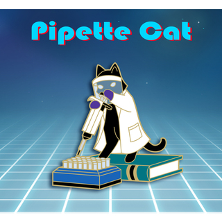 Pipette Cat Pin