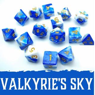 Valkyrie's Sky - 15 pc dice set