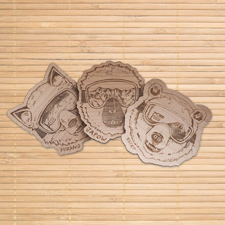 Yotei Stickers Set: Ski Animals