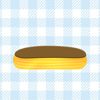 Gold Choco Eclaire Pin