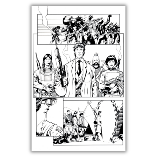 Original Art - BARRY KITSON & MOSTAFA MOUSSA - Fortress of the Future Race Page 04