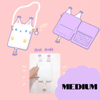 Medium Gatomon sleeve bag