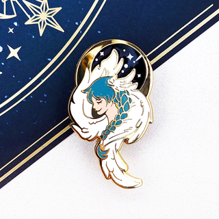 "Angel of the Moon" Enamel Pin