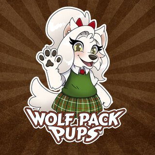 Wolf Pack Pups: Snow Paw 3x4″ Die Cut Sticker