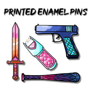 Enamel Weapon Pin