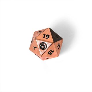 🎲 d20 Dragons en métal cuivré