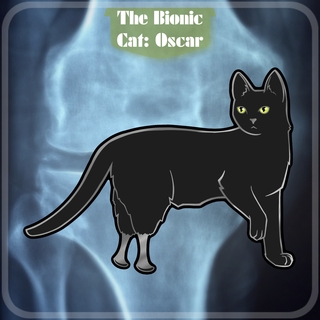 Oscar The Bionic Cat Sticker