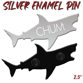 CHUM Shark Enamel Pin (2.5")