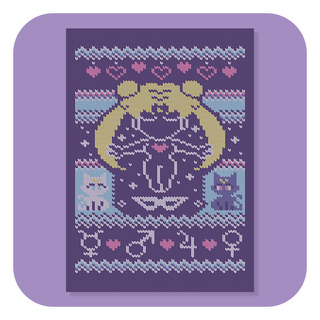 A6 Postcard - Christmas Card - A Moon Prism Christmas