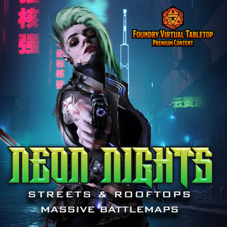 FoundryVTT - Neon Nights - Cyberpunk Map Module