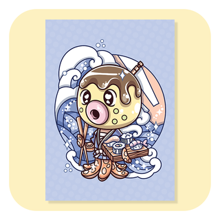 A6 Postcard - Animal Crossing - Zucker