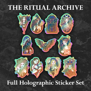 The Ritual Archive Holographic Sticker Set