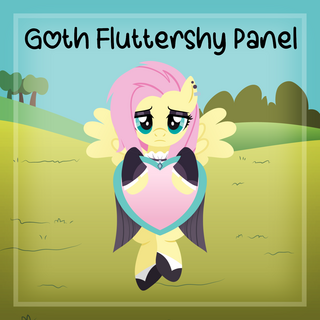 Goth Fluttershy - Panel