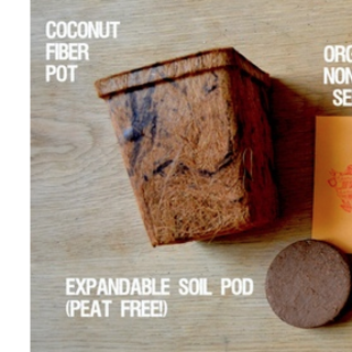 Grow Kit Cocofiber Pot and Soil Refill Kit