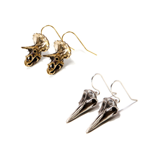 2 Skull Earring Sets in Bronze (Collection 8 only)