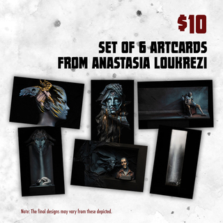 Six Artcards for Anastasia Loukrezi