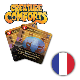French Creature Comforts Dice Tower Promo Cards