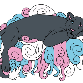trans femme lion pin!