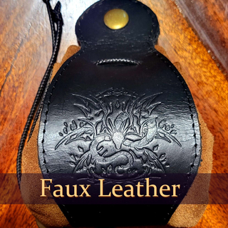 Faux Leather Bag - Black/Brown