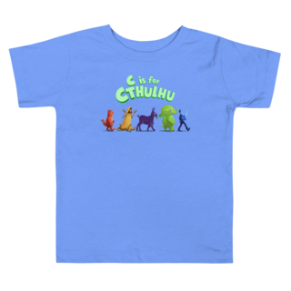 Toddler T-Shirt - C is for Cthulhu Line-Up (Blue)