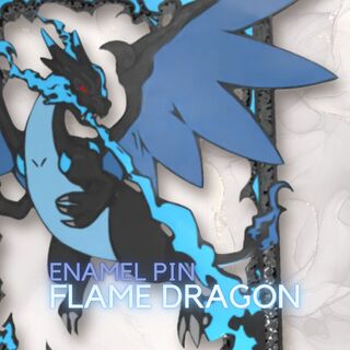 Flame Dragon Enamel Pin