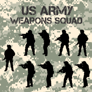 US Army Weapons Squad (9 Figures)