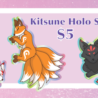 Single Kitsune Sticker