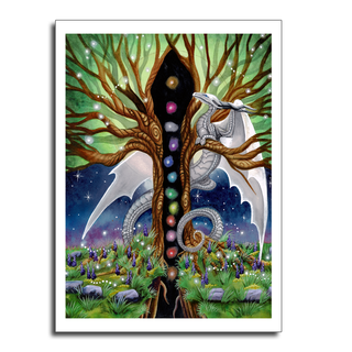 Chakra Dragons Cover 12x16in Limited Print