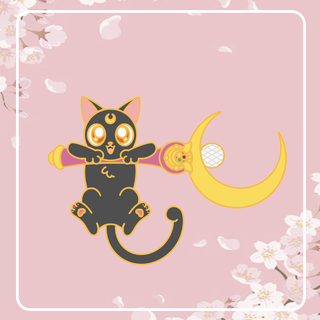 Hang Moon Kitty Pin
