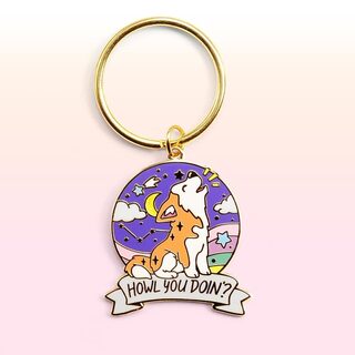 Keychain "Howl You Doin'?" Husky