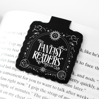 Fantasy Readers Book Club - Magnetic Bookmark - Black
