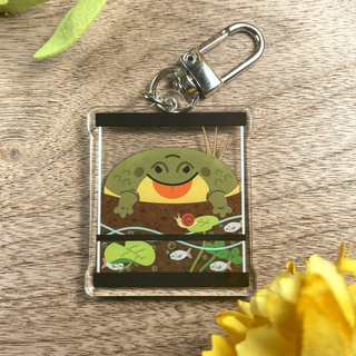 African Bullfrog Acrylic Keychain