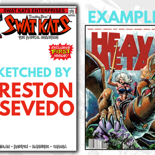 Swat Kats #1 | Sketched Cover By Preston Asevedo