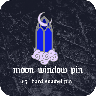 Moon window pin 1.5"