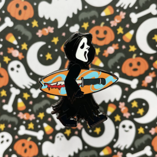 Surfing Scream Pin