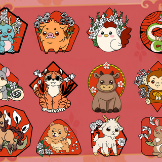 Zodiac Year Stickers