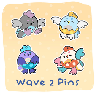 Wave 2: Itty Bitty Enamel Pin Gang