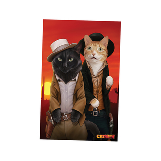 Poster - Cole & Marmalade (Butch Catssidy & The Sundance Kitty)   *(SHIPPING - US & CA ONLY)