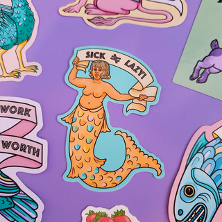 Sick Is Not Lazy Sticker