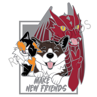 Con Adventurers 2 "Make New Friends" Hard Enamel Pin