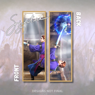 Premium Signed Foil Bookmark