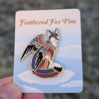 Kestrel Fox Pin