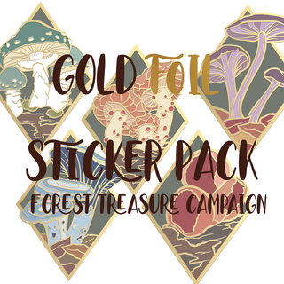 Gold Foil Stickerset Forest Treasures