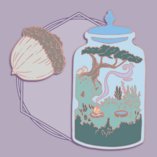 Fire Well n Tree pin set
