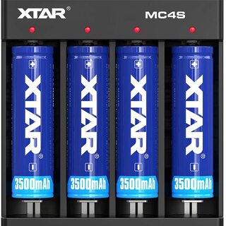 XTAR MC4S 4-Port Lithium-ion Battery Charger with USB Type-C