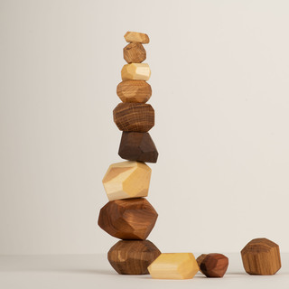 Wooden Balancing Stones Set