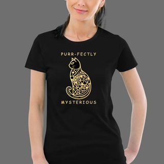 Purr-fectly Mysterious – Mystic Cat  Cotton Comfort Tee