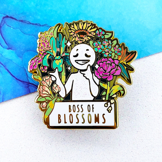 "Boss of Blossoms" Enamel Pin