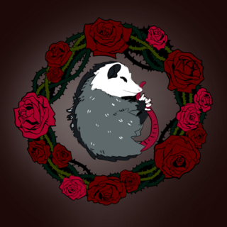 Rose circle with animal