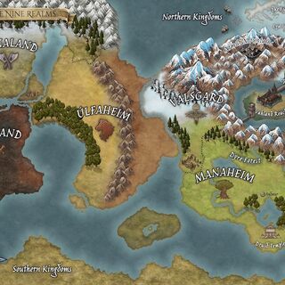 Color Valsgard map poster